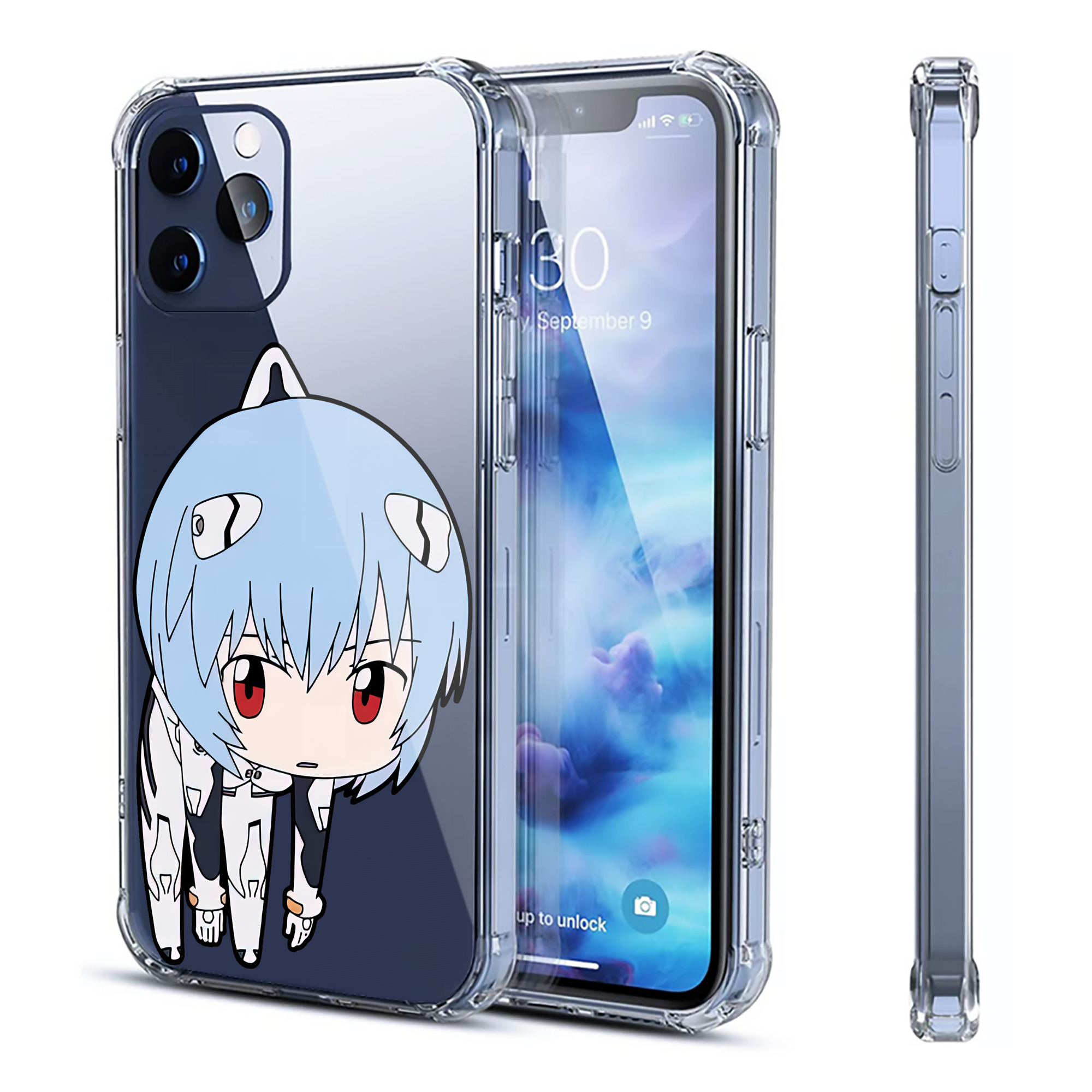 （画像用） EVA 新世紀エヴァンゲリオン 【iPhone 12シリーズ対応】透明スマホケース（クリアソフトケース）